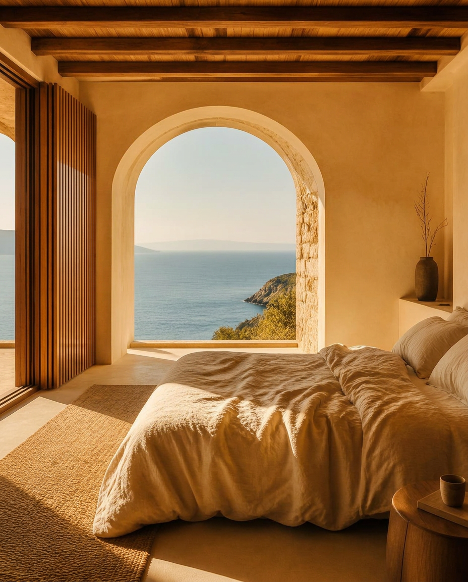 Bedroom at Villa Aegea