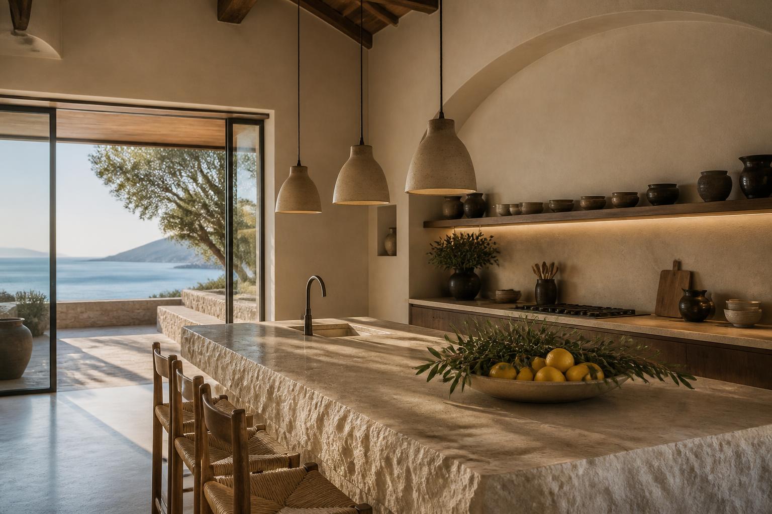 Kitchen at Villa Aegea