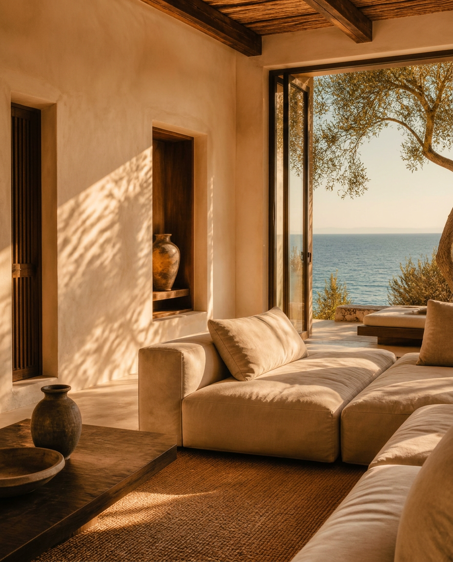 Lounge at Villa Aegea