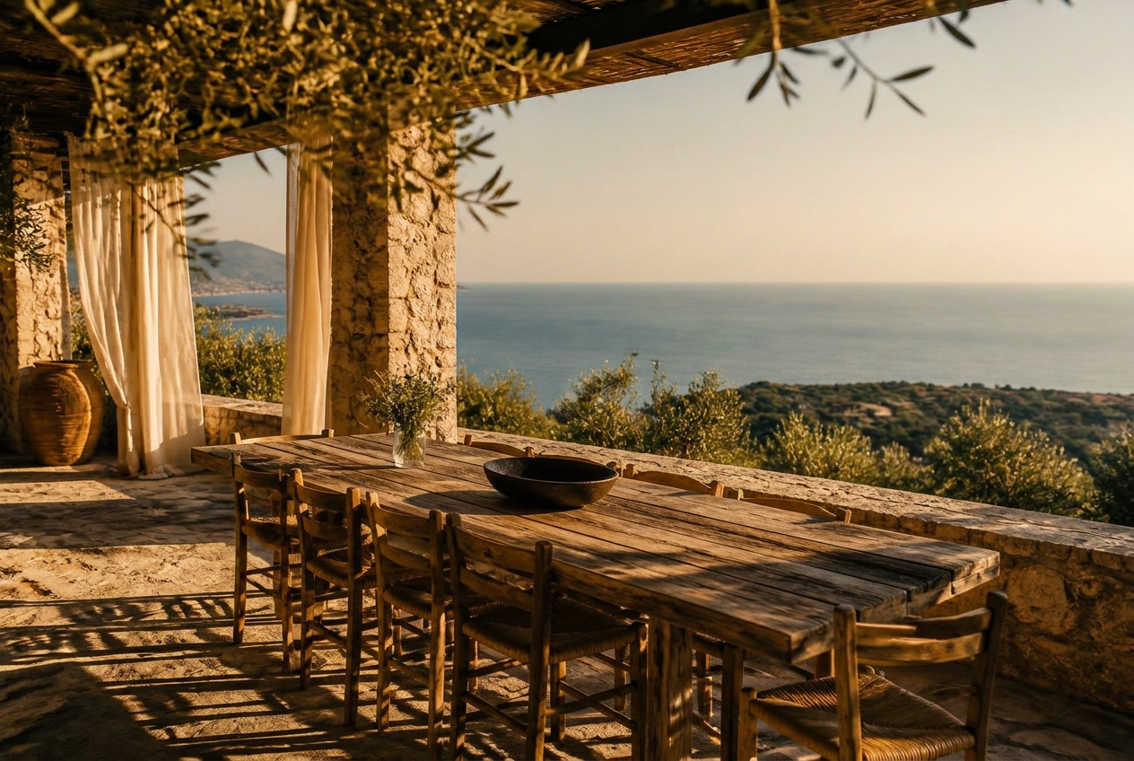 Terrace at Villa Aegea